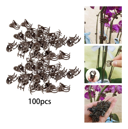 100 Piezas Clips De Soporte Para Plantas Abrazadera De
