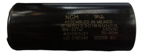 Capacitor De Arranque 189uf - 227mfd, 330vac Poliequipos.com