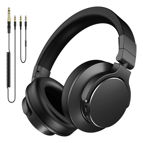 Auriculares Dj Bluetooth Y Cable, Para Mezcla Y Estudio Negro