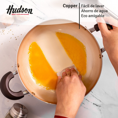 Imagen 9 de 9 de Cacerola Hudson Antiadherente Ceramico 24 Cm