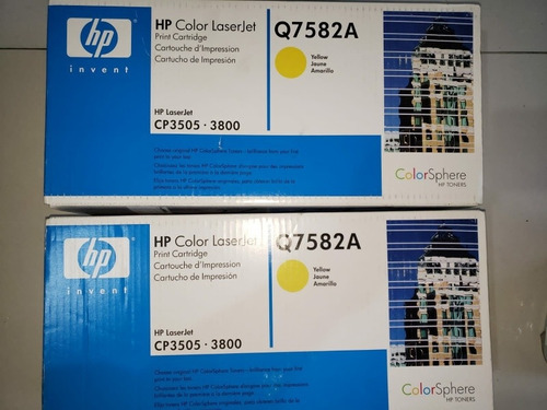 Toner Original Hp Q7582a Amarillo Laserjet Cp3505 3800