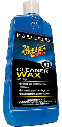 M5016 Marine/rv One Step Cleaner Wax - Botella De 16 Oz
