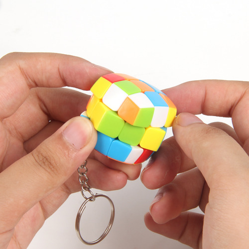 Llavero Zcube Mini Cubo De 3 Cm, Colorido Rompecabezas