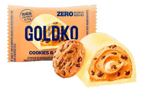 Cookies & Cream Gold & Ko sem agregado caixa 13,5g 5 u pacote x 5