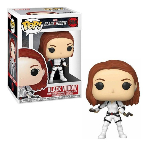 Funko Pop Black Widow #604 Traje Blanco Nueva Original