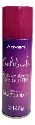 Spray En Aerosol Anven Cintilante Con Glitter 146g