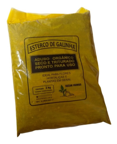 2 Kg Esterco De Galinha Orgânico - Húmus Adubo Plantas Horta