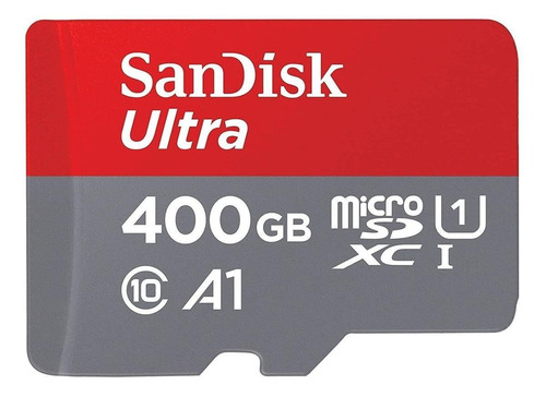 Imagen 1 de 2 de Tarjeta de memoria SanDisk SDSQUAR-400G-GN6MA  Ultra con adaptador SD 400GB