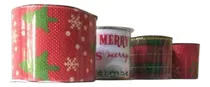 Comprar Cinta Decorativa De Navidad De 2.5 Mtr De Largo X  7cm Ancho