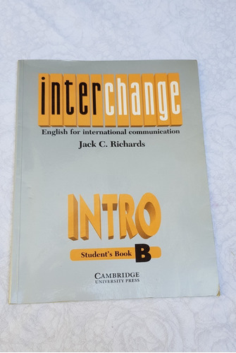 Interchange Intro Student S Book B. Cambridge