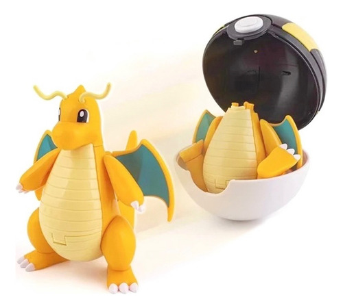 Pokemon Dragonite + Pokebola, Ideal Para Obsequio Navideño