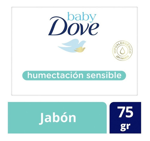 Jabon Dove Baby Bebe Humectacion Sensible 75gr Tocador