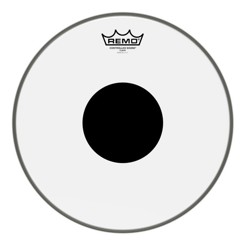 Parche Remo Controlled Sound Clear Black Dot 13'' Para Tom