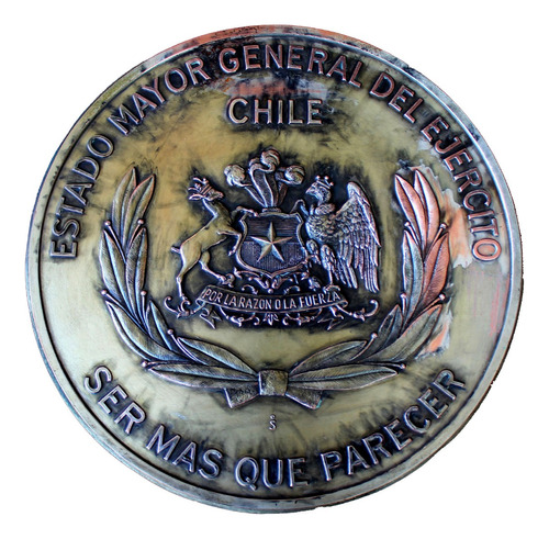 ¬¬ Cartel Placa Antiguo Ejército De Chile / Estado Mayor Zp