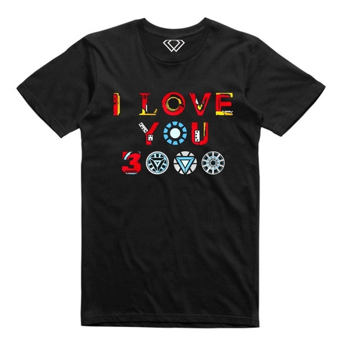 Playera T-shirt Avengers I Love You 3000 Iron Man Ngo