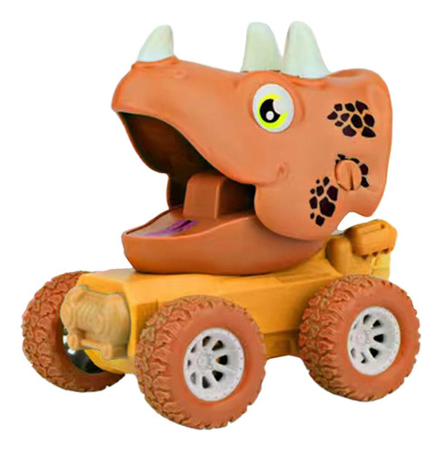 Lindo Coche De Dinosaurios Modelo De Aprendizaje Tire Hacia
