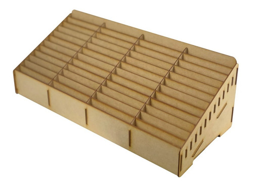 Imagen 1 de 4 de Caja Comandero Organizador Mdf Con 48 Espacios