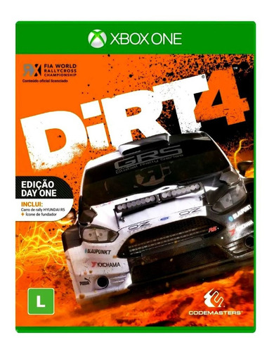 Mídia Física Jogo Rally Dirt 4 Edição Day One Xbox One Novo