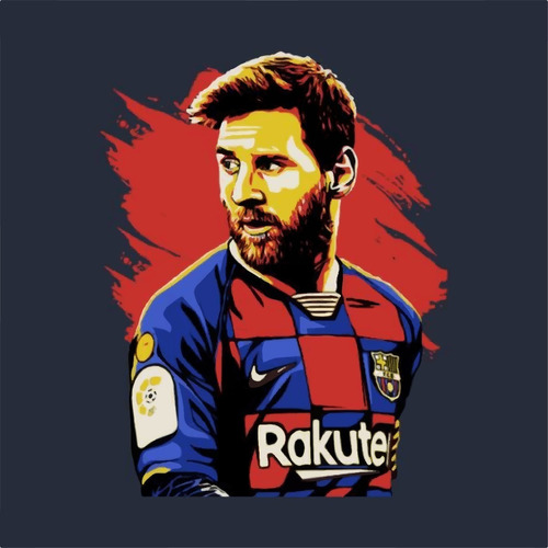 Kit Lienzo Para Pintar Por Números Con Marco(bastidor) Messi