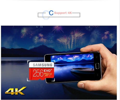 Cartão Samsung Micro Sdxc Evo 256gb 100mb/s Uhs-3 4k Lacrado