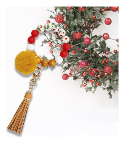 Llavero De Silicona Pulsera Con Cuentas Wrislet Llavero De