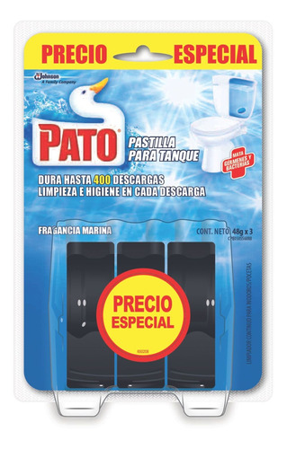 Limpiador Sanitario Azul 3unds X120gr