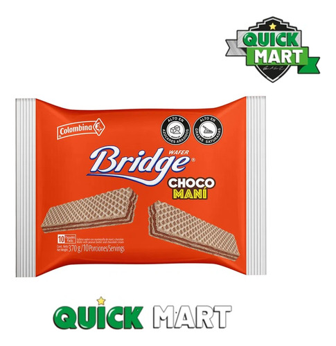Bridge Wafer Choco Maní 10 undi - Kg a $5