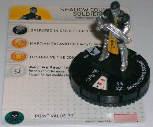 Heroclix Shadow Council Soldier #009 Marvel Chaos War