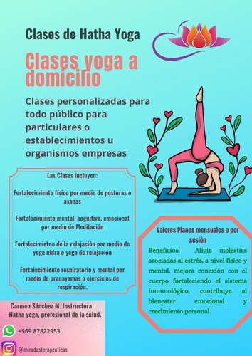 Imagen 1 de 4 de Clases De Yoga A Domicilio  Infantil Adulto Persona Mayor