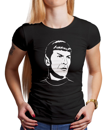 Polo Dama Star Trek Face (d1356 Boleto.store)