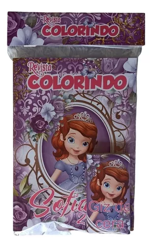 Kit Tubo Princesas Livro Para Colorir Disney- DCL