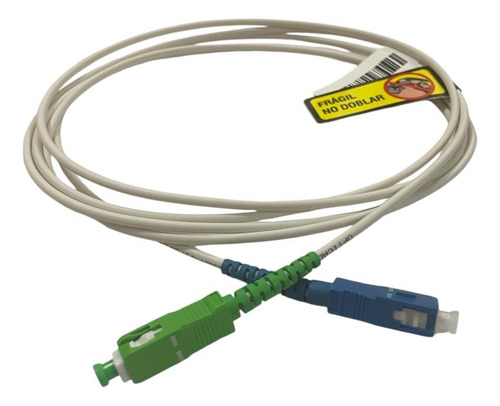 Jumper De Fibra Óptica Sc/apc Sc/upc Módem Telmex Blanco
