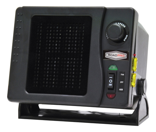 Calentador-ventilador Roadpro 12-v 300-w Auto/camioneta Color Negro