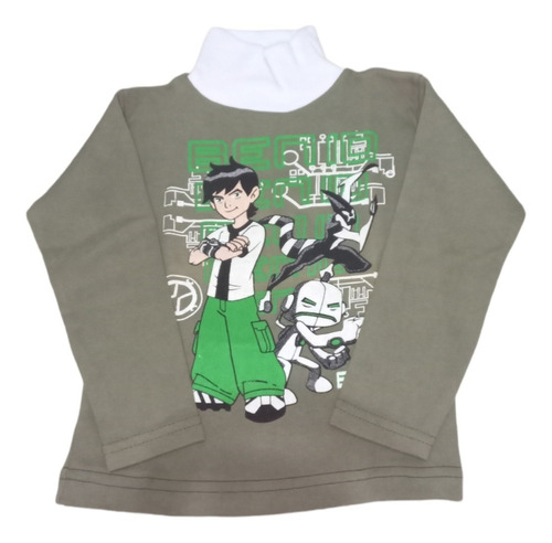 Polera Algodón Interlock Ben 10 Talle 2