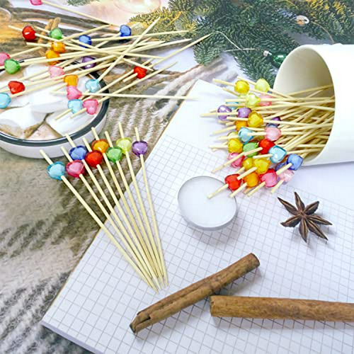 Picks De Frutas En Forma De Corazón
