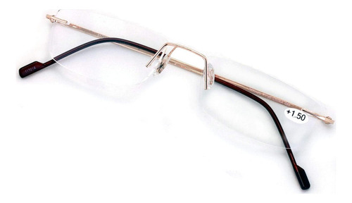 Gafas De Lectura Ligeras Free Vision Oro 2.25x Sin Montura