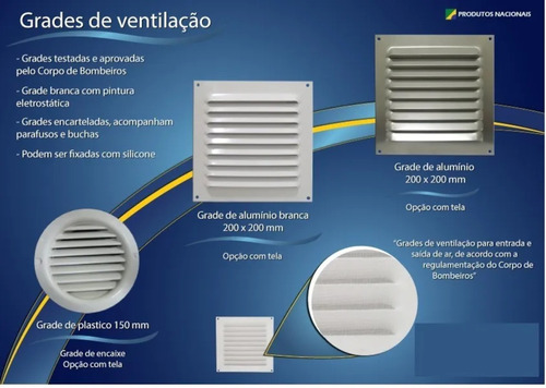 Imagem 8 de 9 de Kit Completo Exaustor Banheiro + 6m Duto + Grade 150mm