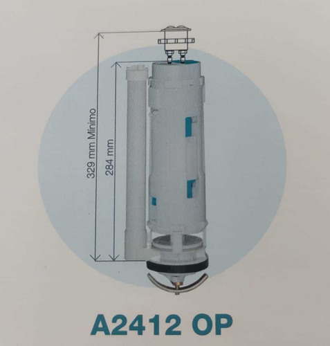 A2412 Op R&t Válvula D Descarga Dual 2 Pulgadas P Sanitario 