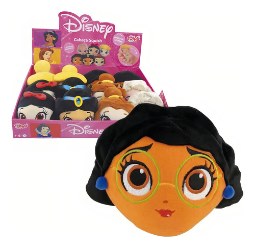 Pelucia Princesa Mirabel Disney Cabeça Squish Toyng