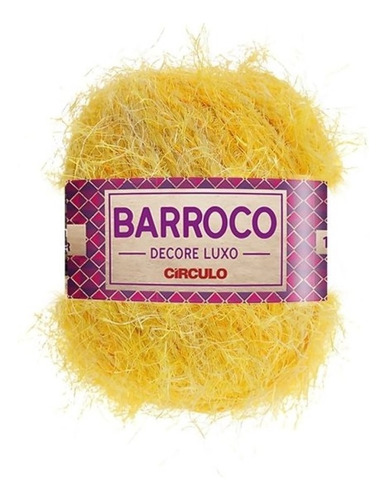 Barbante Barroco Decore Luxo Circulo 180 Metros Cor 0318 - Raio De Sol