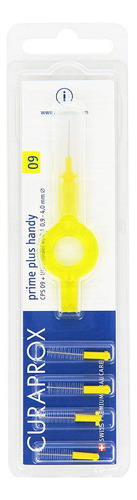 Escova interdental cps 09 Curaprox Prime Plus Handy amarelo 0,9mm com 5 unidades