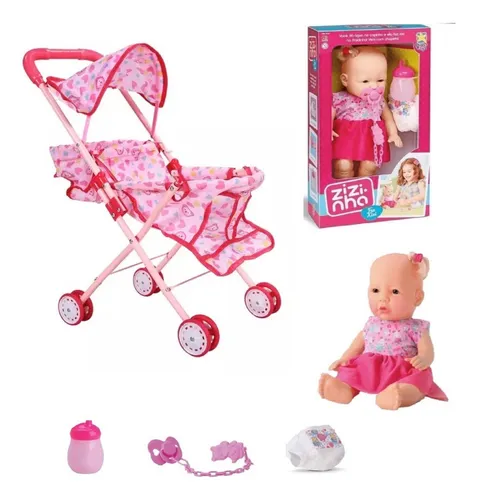 Carrito De Bebe Juguete Muñeca Cochecito Bebote Infantil - $ 7.653,25