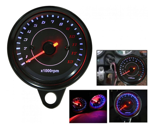 Dc 12v Tacómetro Velocímetro Con Pantalla Led P/motocicleta