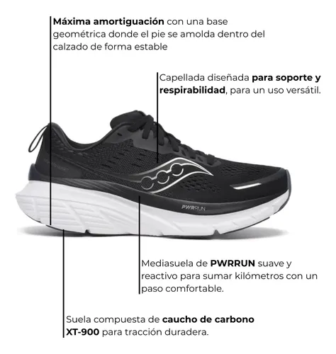 Zapatilla Deportiva Mujer Saucony Guide 18 Running Carreras