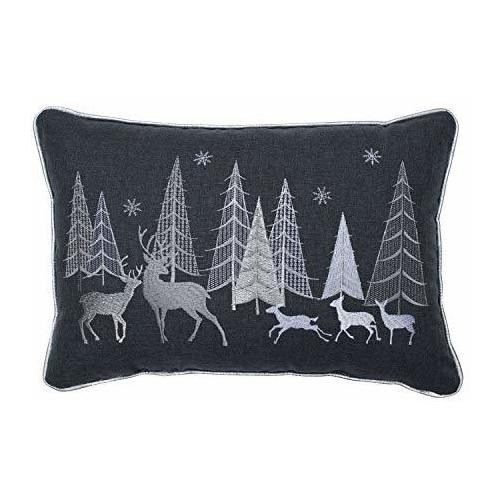 Cojín Lumbar Decorativo Christmas Forest Scene, 12  X ...