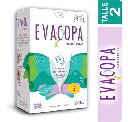 Evacopa Menstrual Hipoalergénica Ecologica Reutilizable T 2