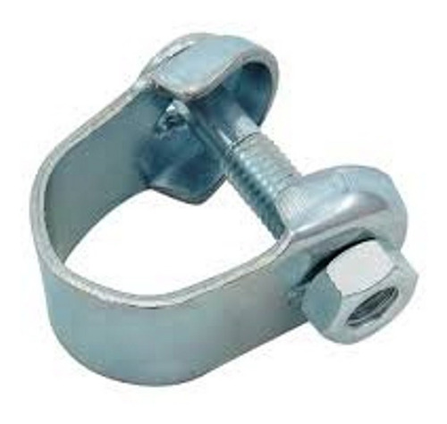 Imagem 2 de 3 de Abraçadeira De Selim Com Parafuso Ferro Zincado 22,2mm.