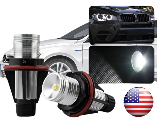 2 X Bmw E39 E60 E87 X 5 Led Angel Eye Halo Anillo Marcador L