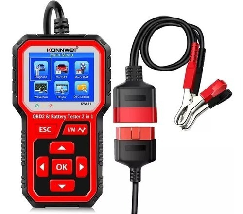 Escáner Konnwei Automotriz 681 Tester De 6-12v