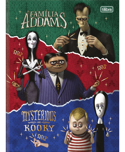 Caderno Brochura Universitário Família Addams Tilibra